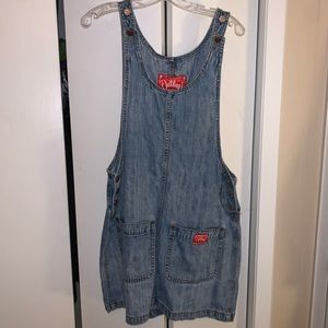 vtg overall dress